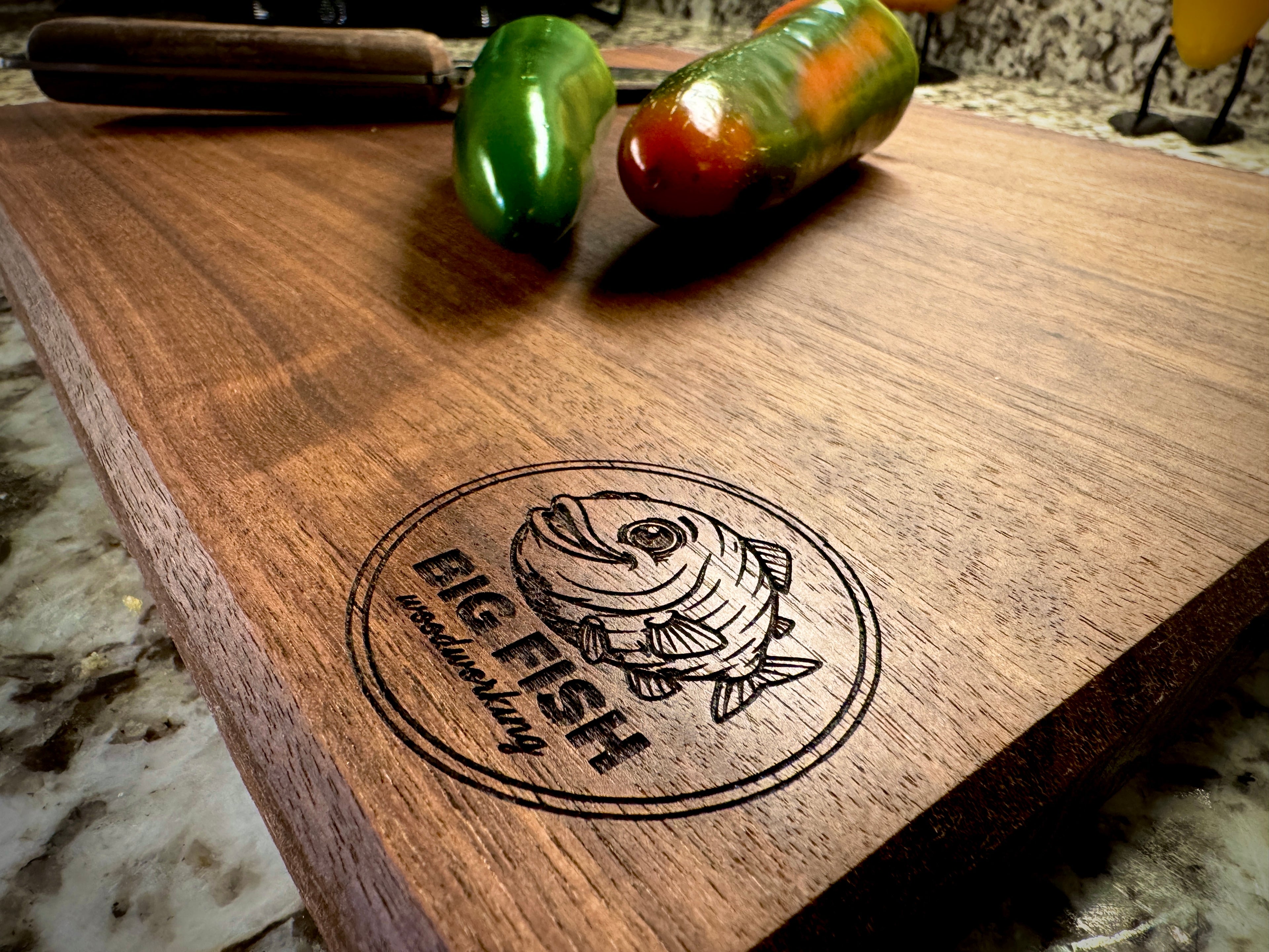 Custom Solid Black Walnut Cutting/Charcuterie Board