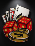 Player Dice Cards Poker Man Cave Laser cut wall plaques.