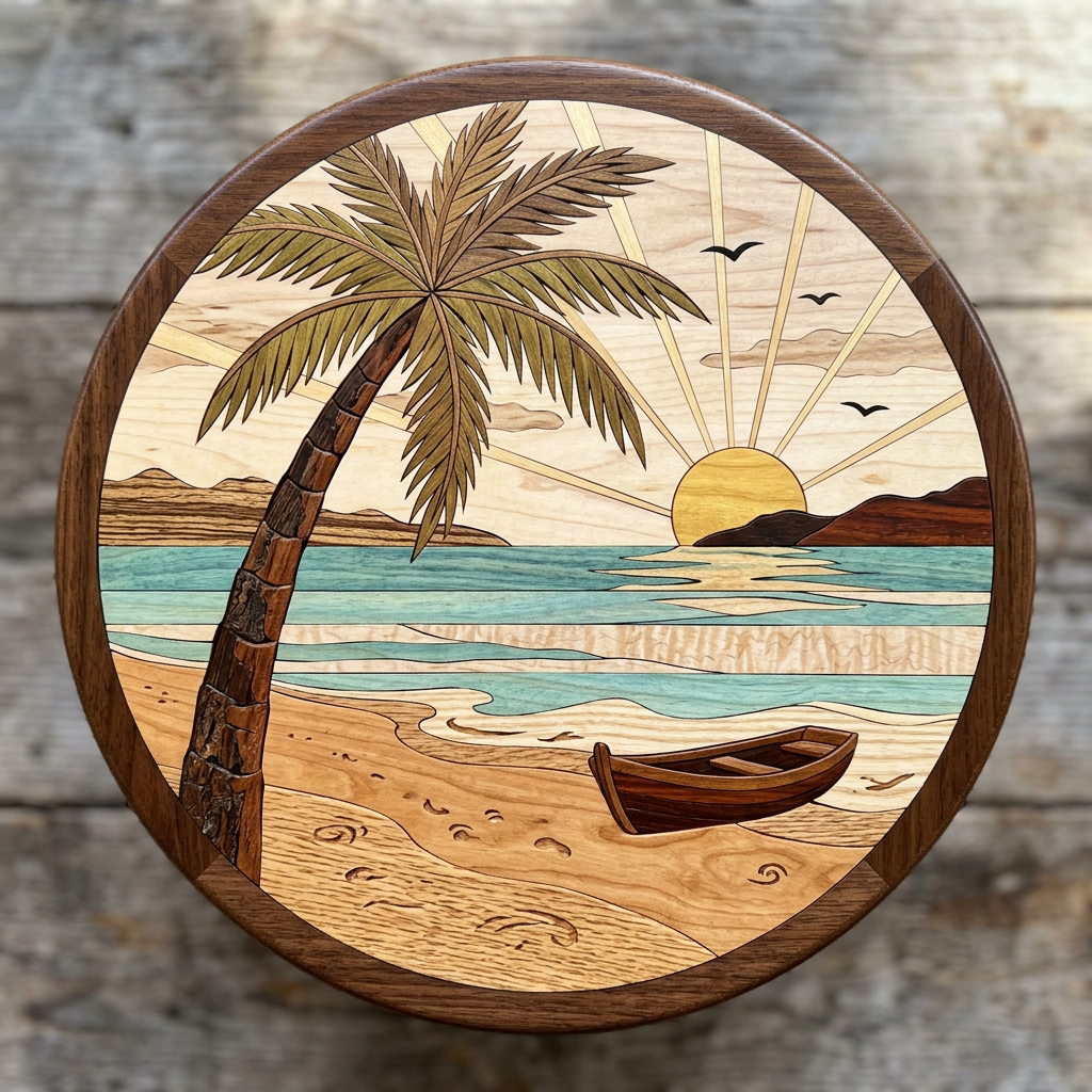 Wooden Beach sign