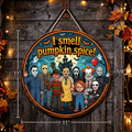 Halloween villain sign Pumpkin spice