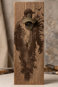 Rustic bottle opener suitable for indoors or outdoors Hunter Deer