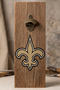 Rustic bottle opener suitable for indoors or outdoors Saints