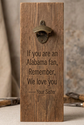 Funny bottle opener suitable for indoors or outdoors LSU Humor