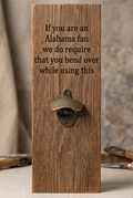 Funny bottle opener suitable for indoors or outdoors LSU Humor