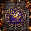 LSU Tigers football home decor sign