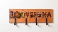Cedar wood coat hook rack suitable for indoors or outdoors Louisiana