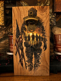 United States military Rustic bottle opener suitable for indoors or outdoors