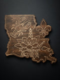 Louisiana Man Cave Laser cut wall plaques.