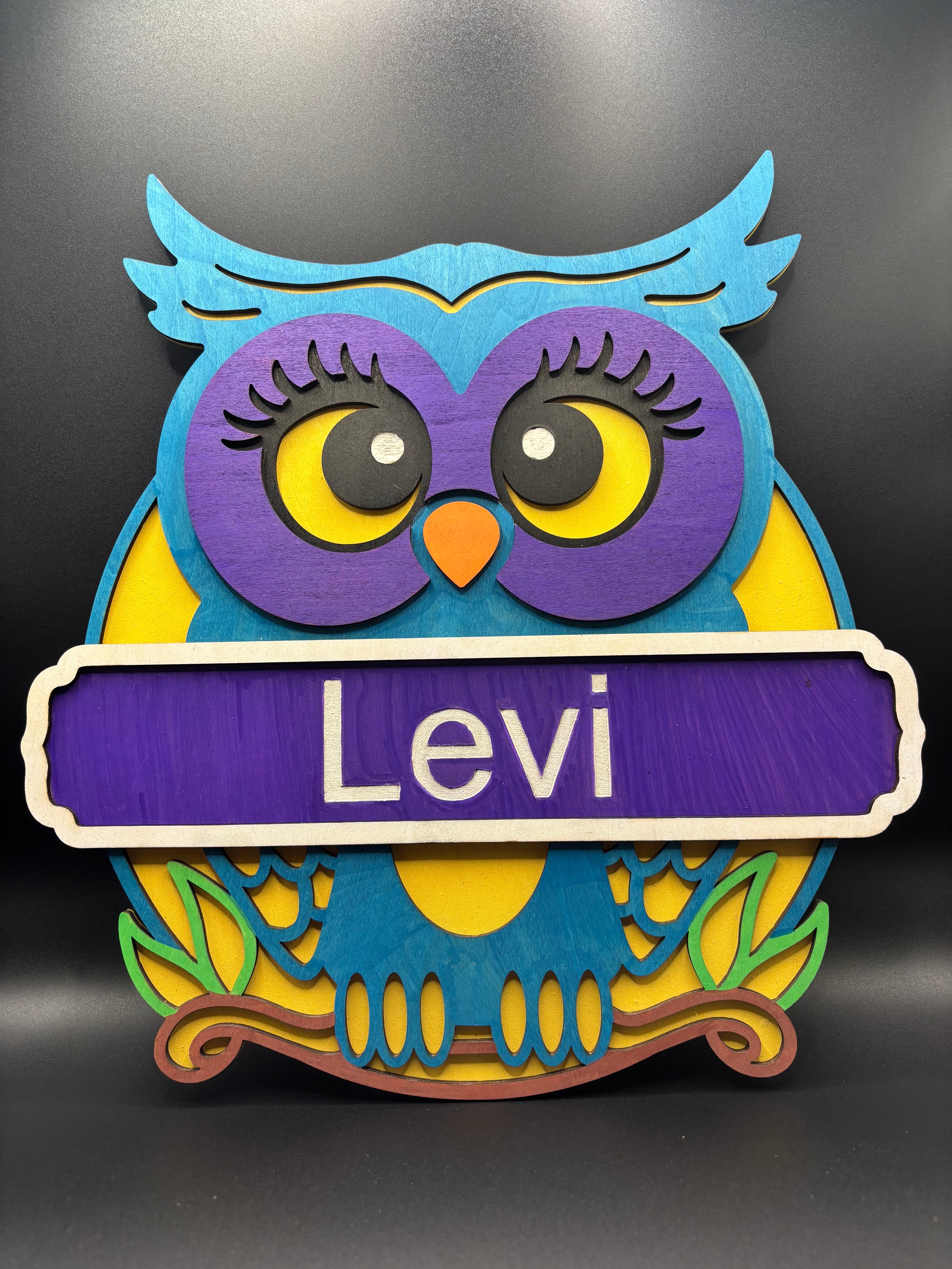 Personalized Owl door signs