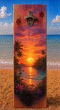 Beach bottle opener suitable for indoors or outdoors Beach Sunset