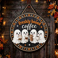 Halloween sign Cute seasonal decor booed