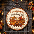 Fall and Autumn signs Pumpkin spice