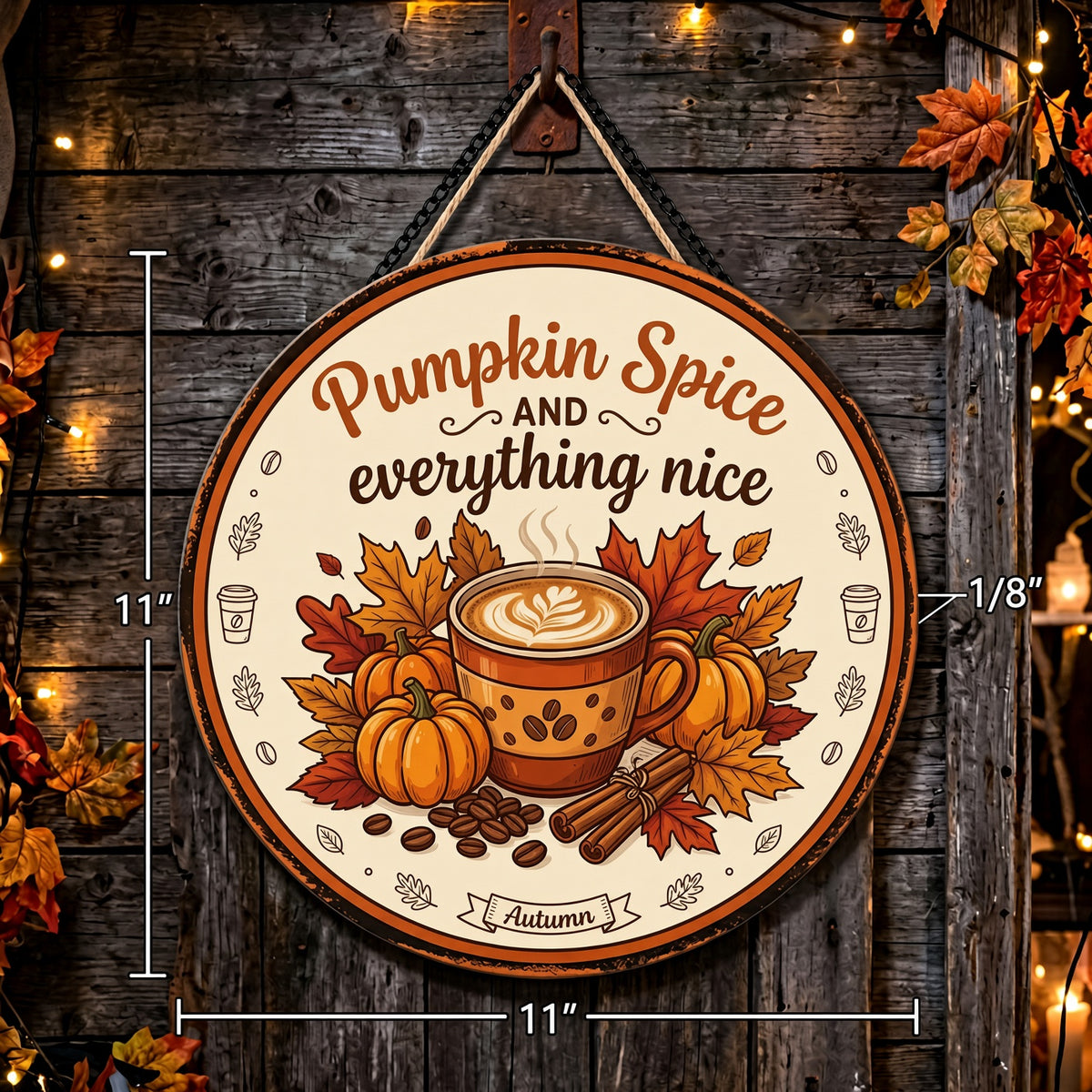 Fall and Autumn signs Pumpkin spice