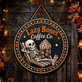Halloween sign Cute seasonal decor lazy bones