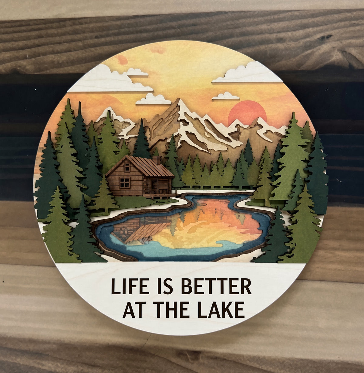Lake House Wooden sign