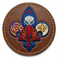Louisiana sports fan Leatherette patch