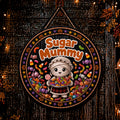 Sugar Mummy Halloween home decor sign
