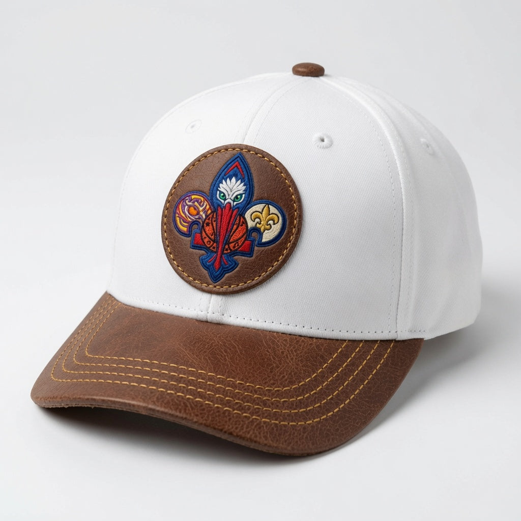 Louisiana sports fan Leatherette patch