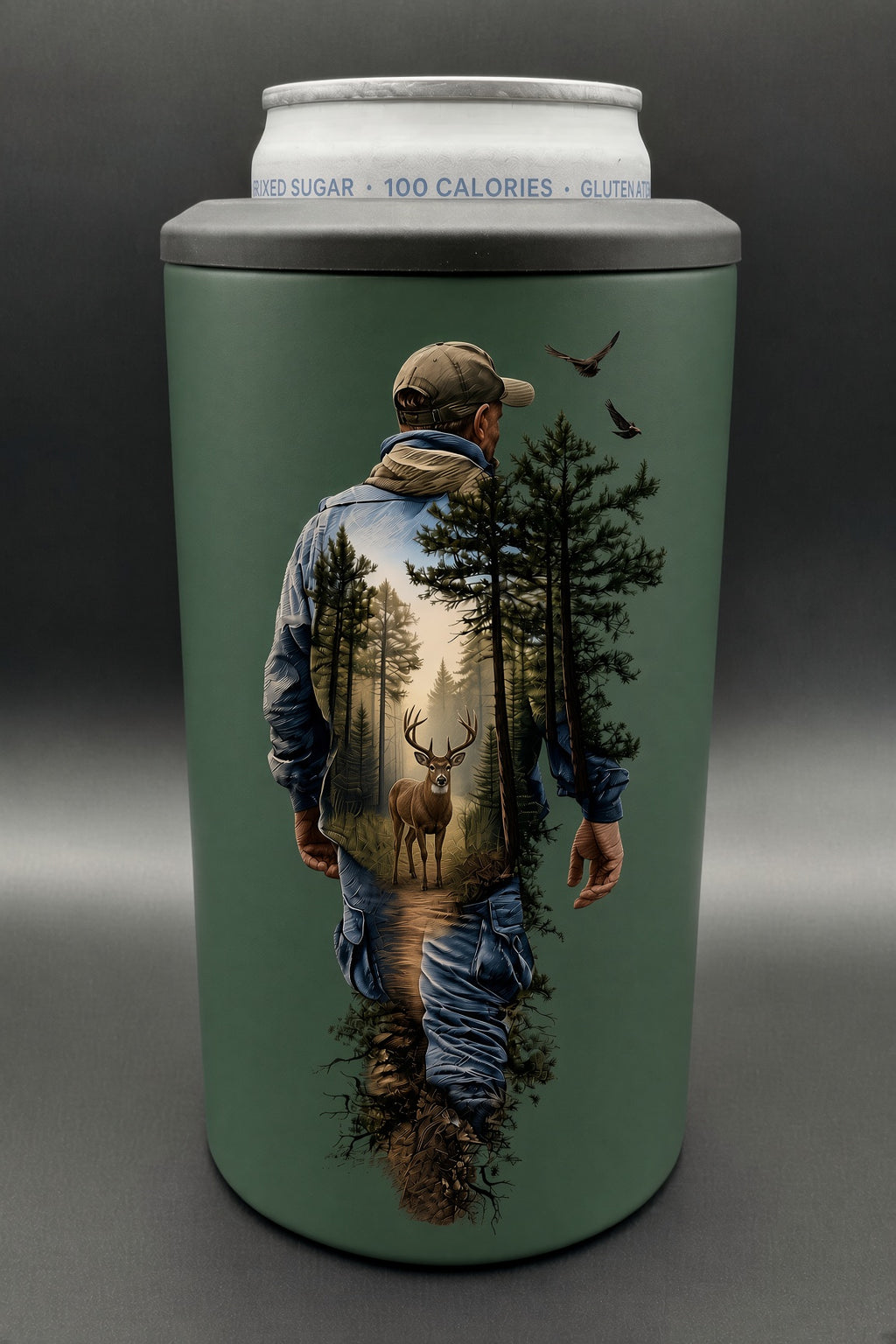 Tailgating 4-in-1 cooler/tumbler Hunter deer color